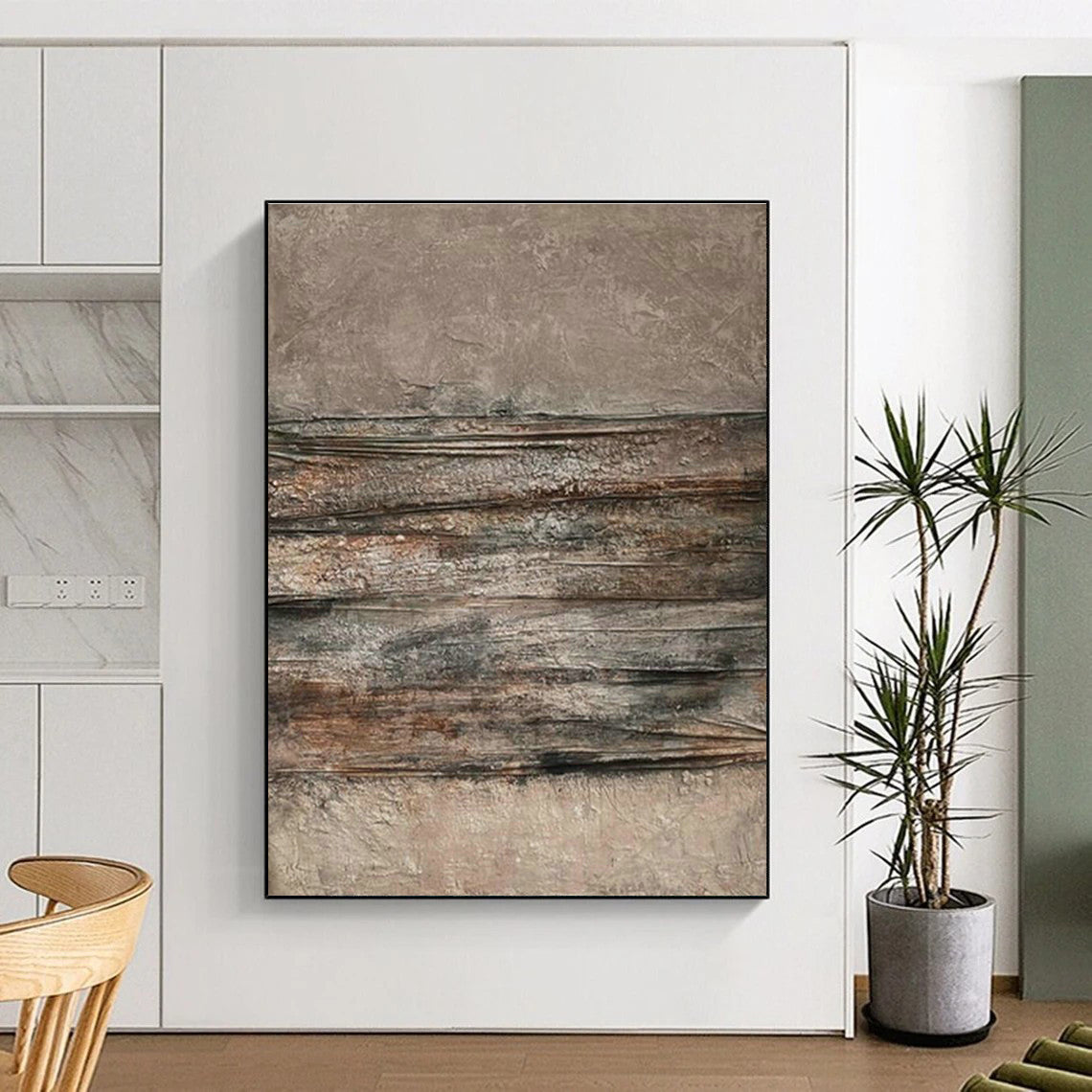 Large-Scale Custom Hand-Painted Abstract Canvas - Whimsical Decor for Children’s Museums  DLZ0200