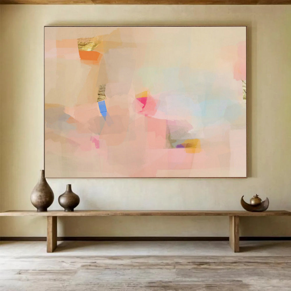 Scented Oil Custom Hand-Painted Abstract Art for Aromatherapy Spaces and Wellness Centers