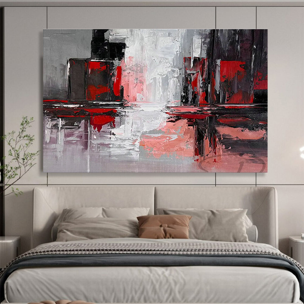 Tailored Lunar Lander Assembly Plant Giant Abstract Hand Painting DLZ2647