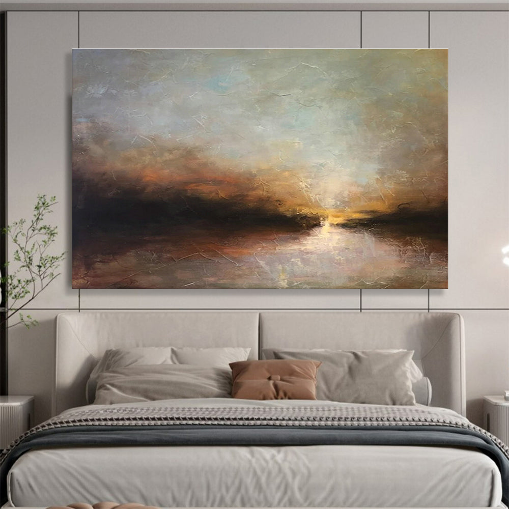 Oversized Custom Hand-Painted Abstract Art for Subterranean Cave Ecosystem Restoration and Rehabilitation Project Office DLZ3158