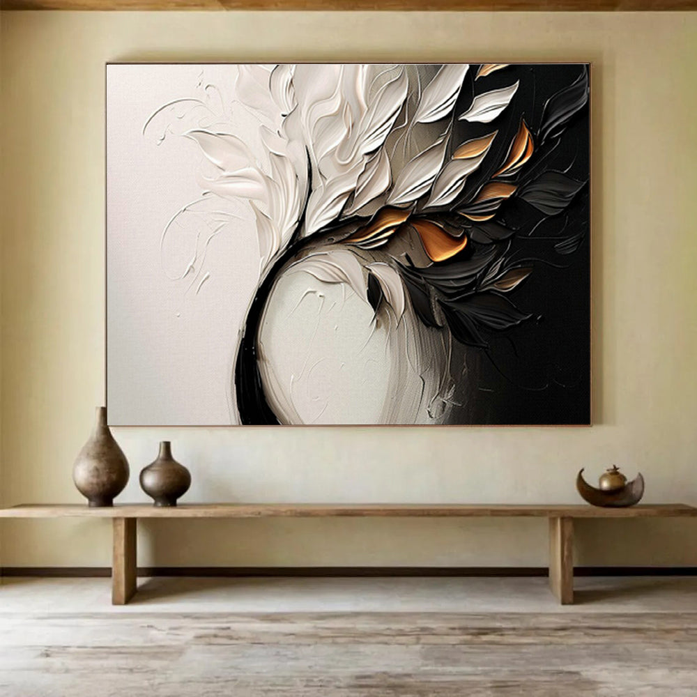Custom-Made Giant Abstract Hand Painting for Underwater Sensor Network Power Supply Optimization Center DLZ3132