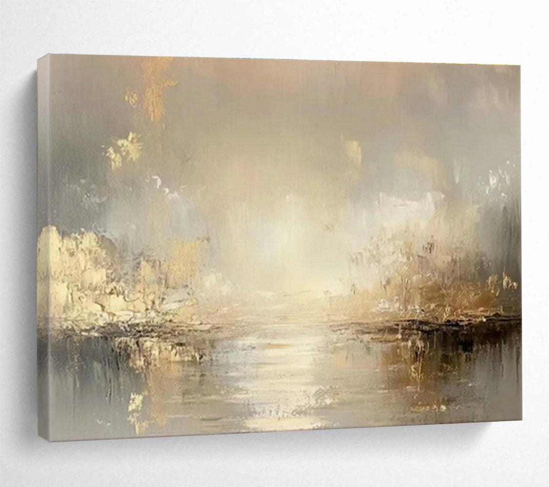 Customized Large-Scale Abstract Hand Painting for Dance Studio DLZ2707