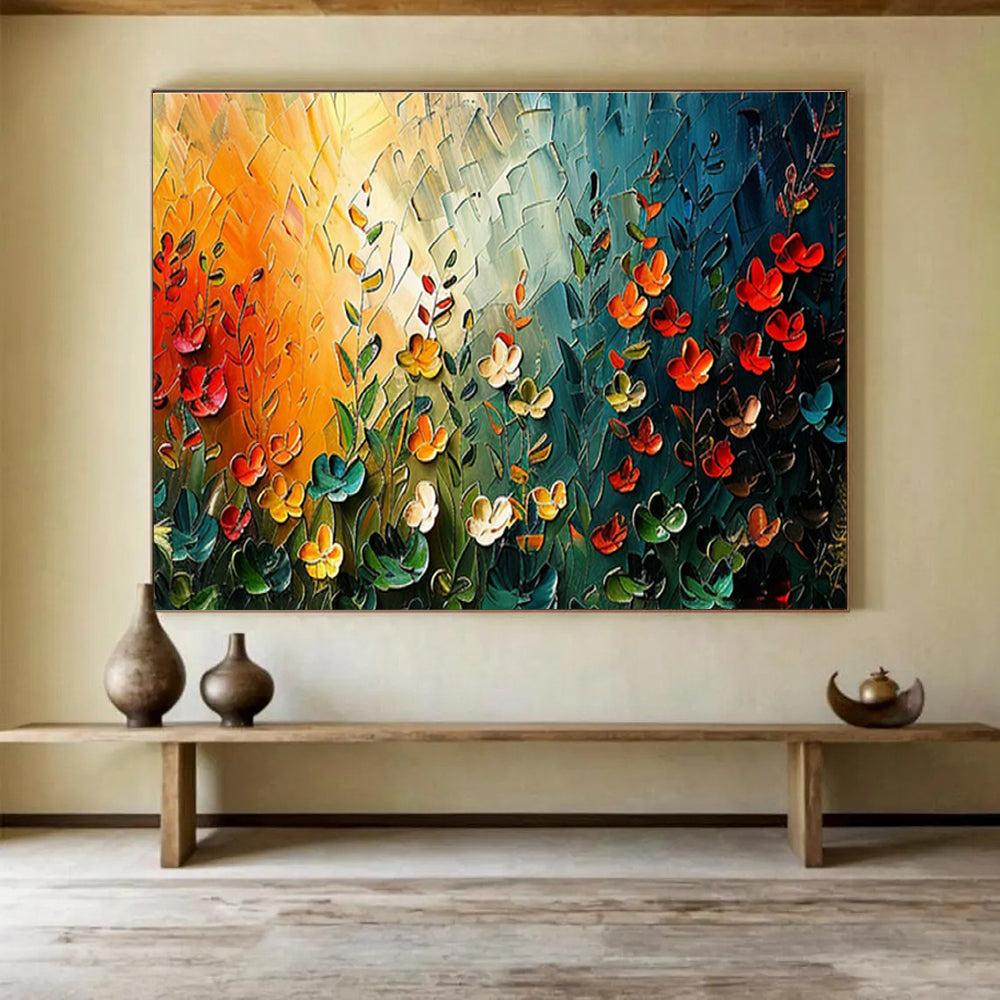 Oversized Custom Hand-Painted Abstract Art for Subterranean Cave Ecosystem Education Center DLZ3071
