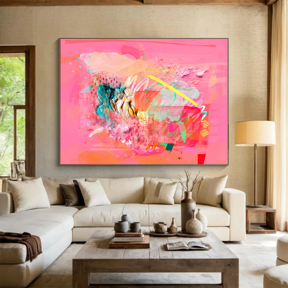 Interactive Magnetic Custom Hand-Painted Abstract Art for Offices and Collaborative Spaces