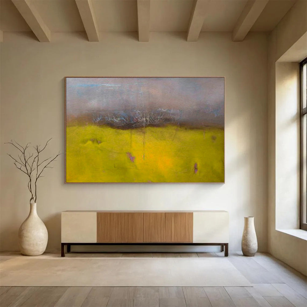Custom-Made Giant Abstract Hand Painting for Hospital Intensive Care Unit Waiting Area DLZ2763