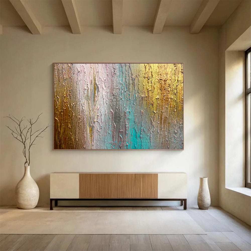 Gigantic Customizable Handmade Abstract Wall Art for Ski Lodge Lobbies DLZ3300