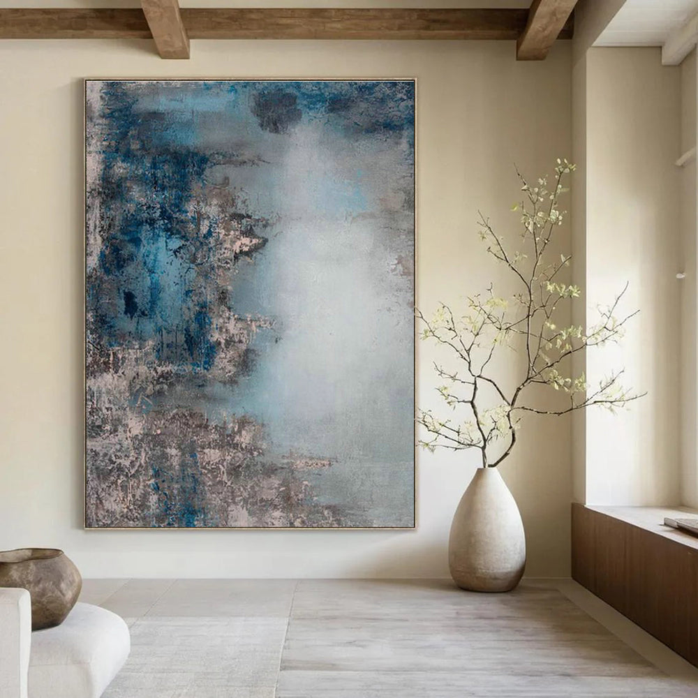 Extra Large Custom Hand-Painted Abstract Wall Art for Beekeeping Farms’ Visitor Centers  DLZ0020