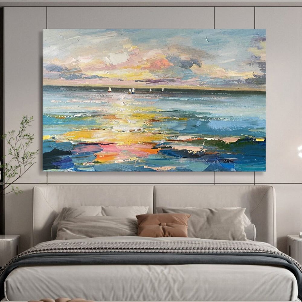 Bespoke Equestrian Center Oversized Hand-Painted Art