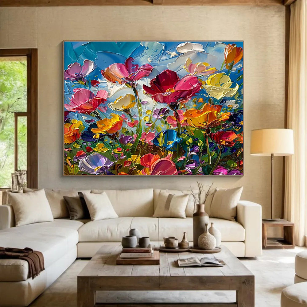 Customized Large Abstract Hand Painting for Underwater Noise Pollution Source Identification and Mitigation Project DLZ3178