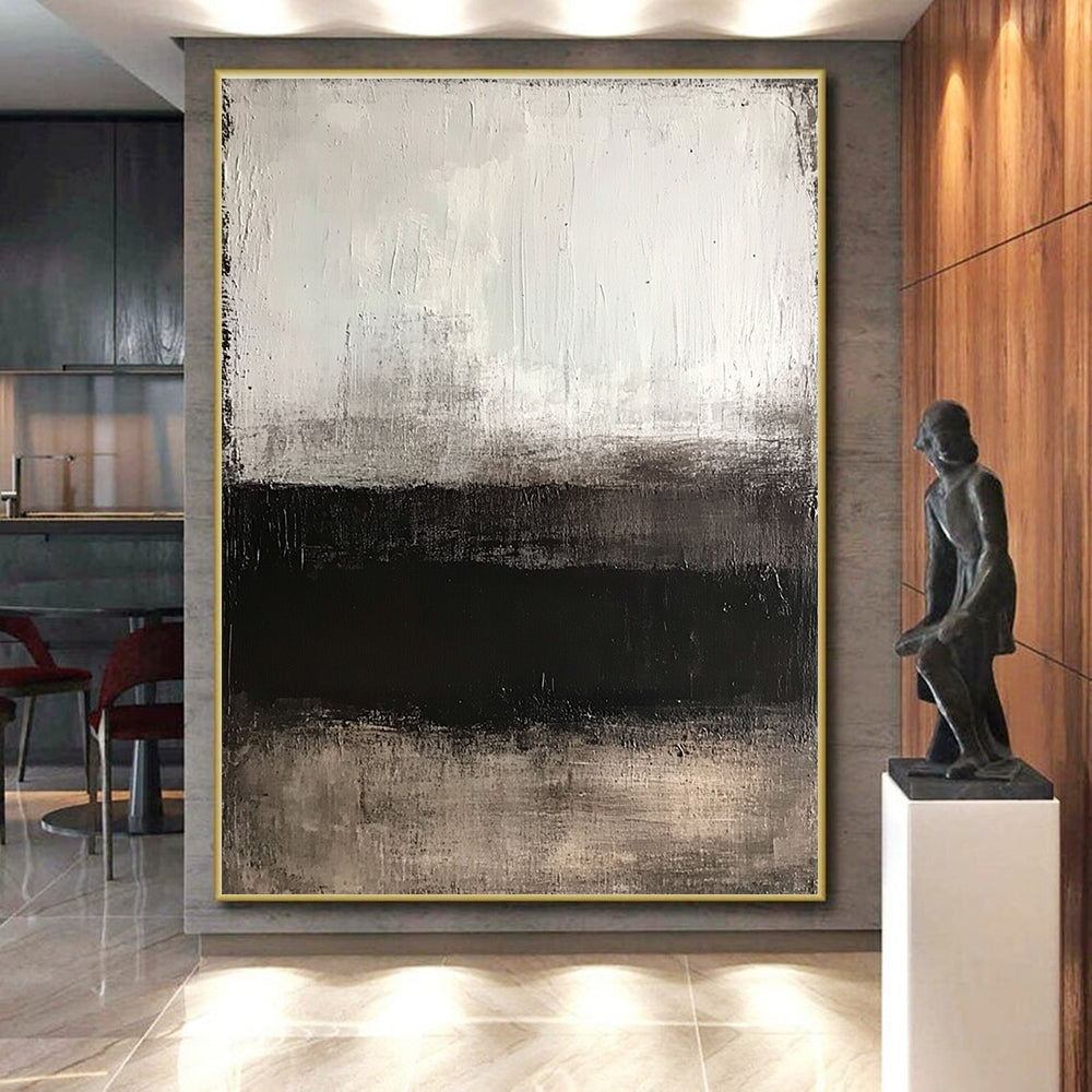 Subtle Gradient Abstract with Gray and Black Hues GER362
