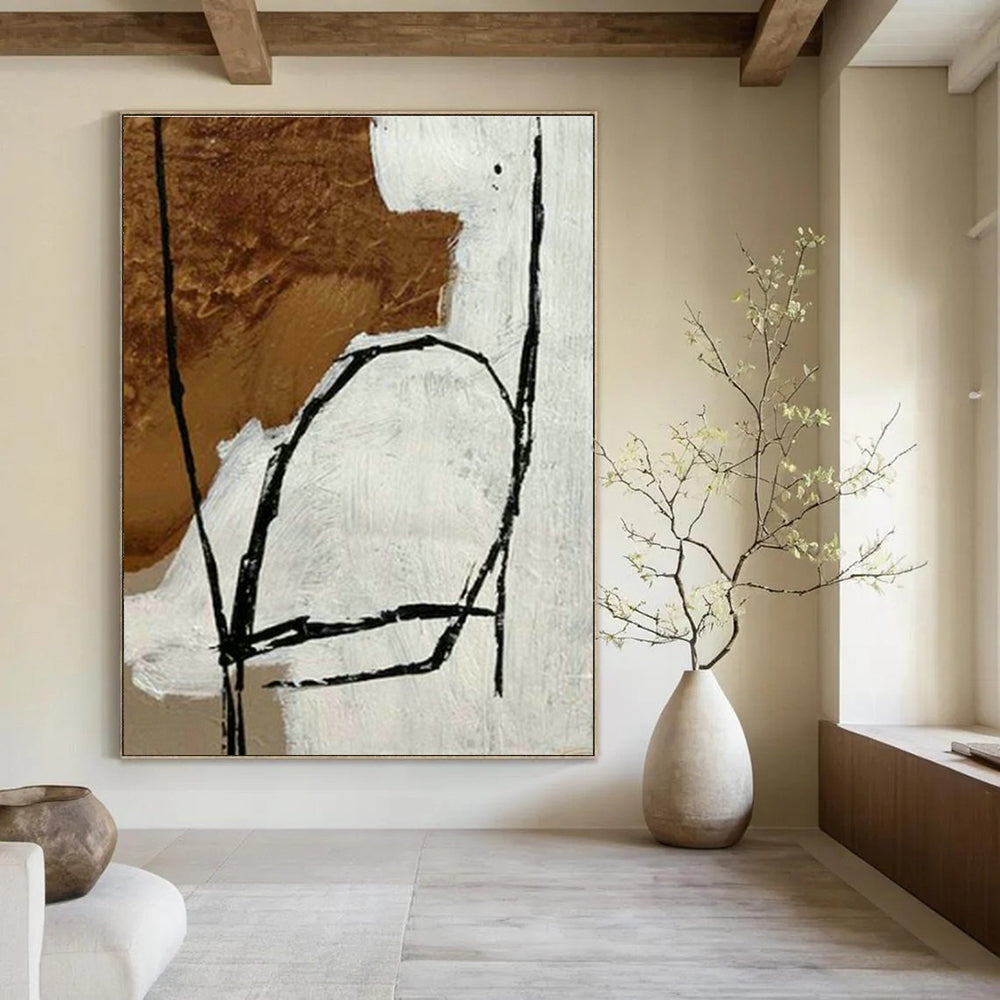 Large Handmade Abstract Painting for Hallway & Entryway DLZ2031