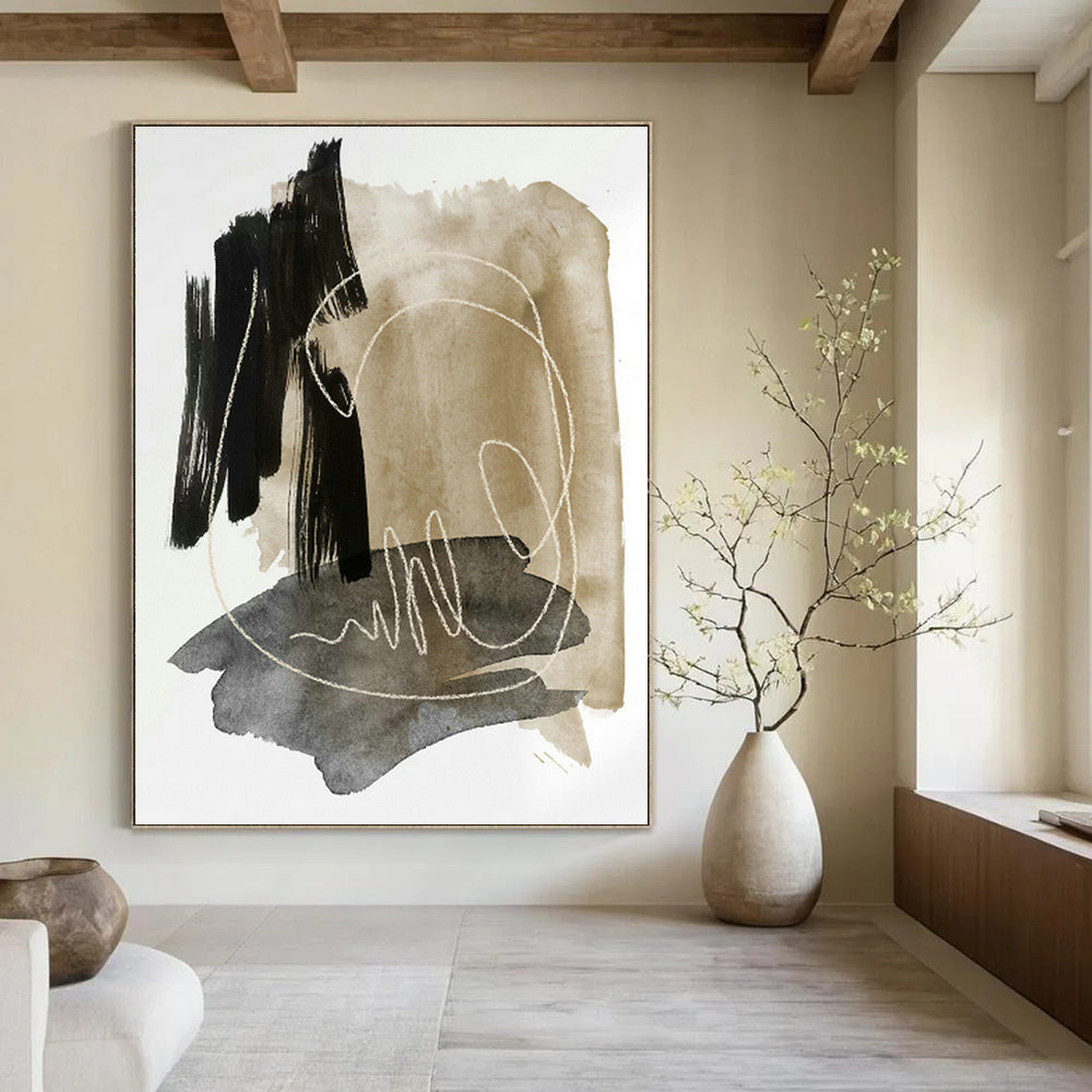 Handmade Large Abstract Decorative Painting, Inspiring Creative Ideas for Office and Foyer DLZ0976