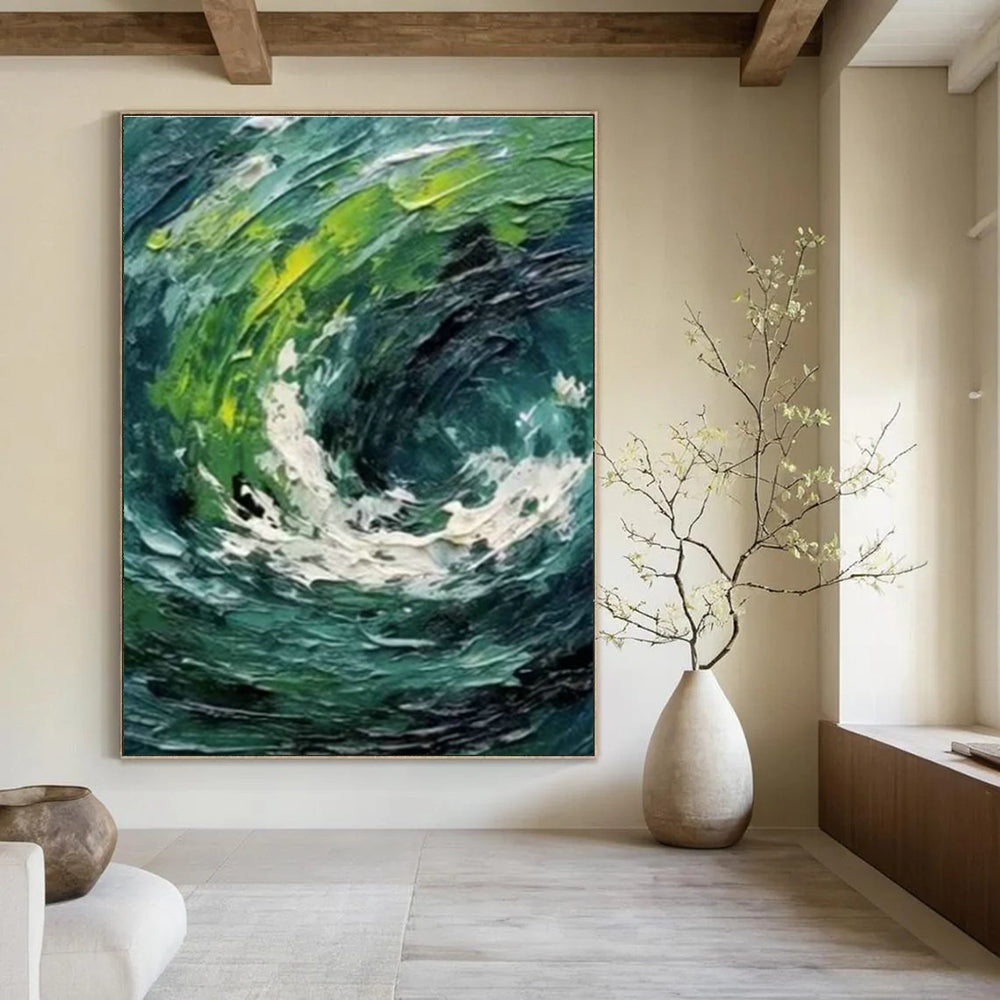 Custom - Sized Handmade Abstract Art Panels for Office & Hallway DLZ1412