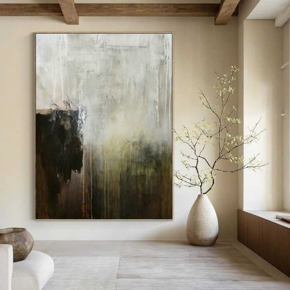 Giant, Custom - Built Hand Painted Abstract Wall Decor for Living Room & Entryway DLZ2059