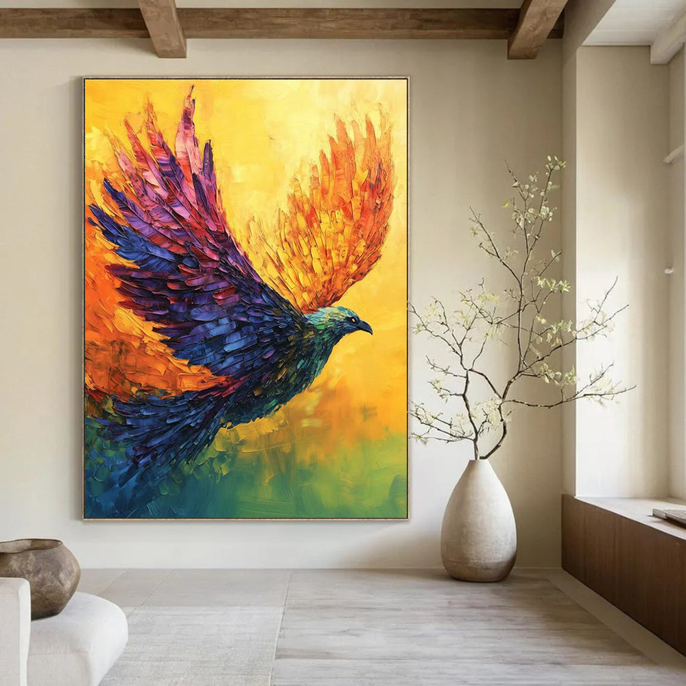 Oversized Custom Abstract Painting for Dining Room & Hallway DLZ2356