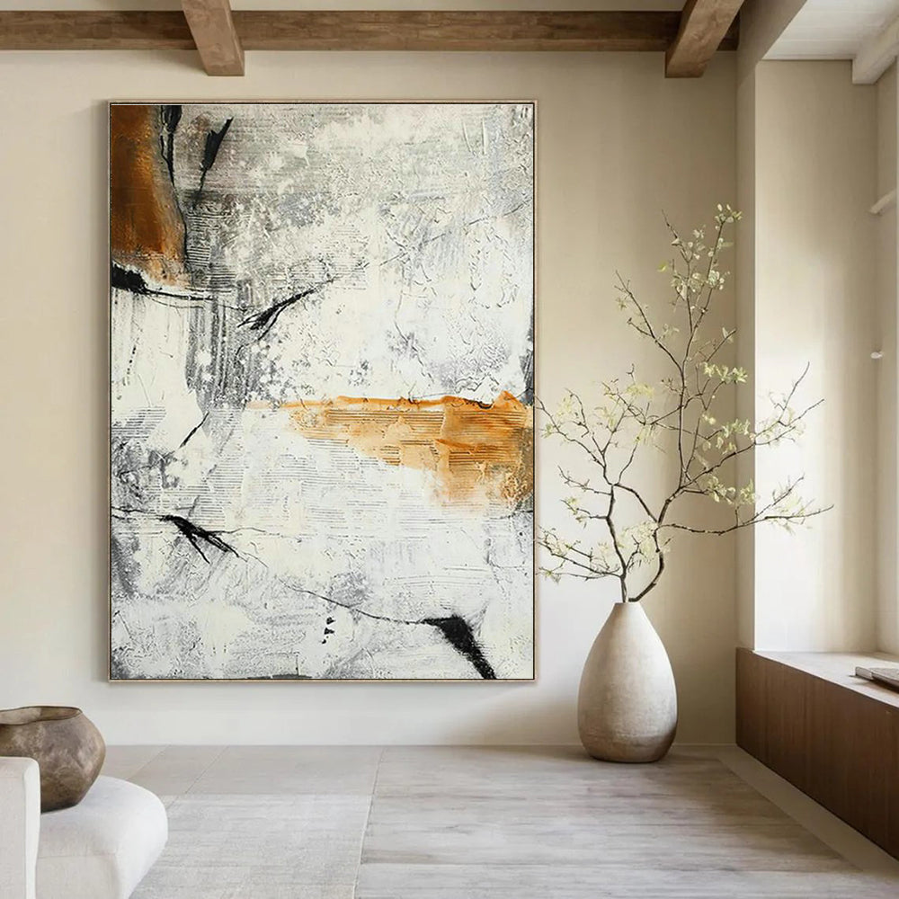 Vast Custom - Embellished Handmade Abstract Canvas for Hallway & Cottage DLZ2138