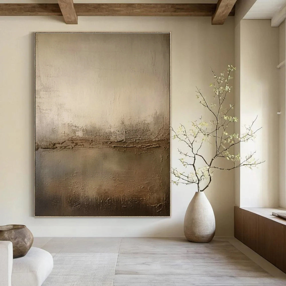 Hand - Painted Abstract Murals for Hallway Baseboard Heaters & Entryway Shoe Benches DLZ0898