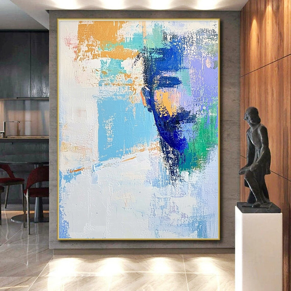 Colorful Abstract Painting with Portrait Elements GER570