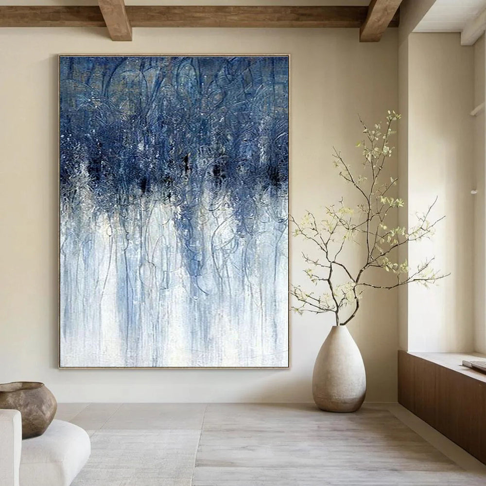 Vastly Oversized Custom-Tailored Handmade Abstract Painting for Cottage & Living Room DLZ2237