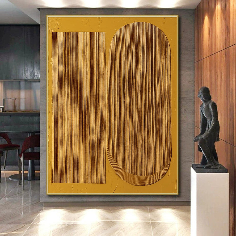 Ribbed - Texture Abstract in Yellow Tones GER309