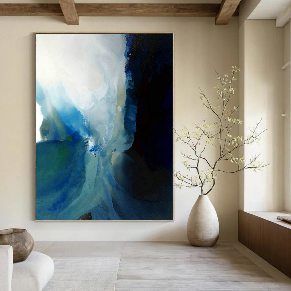 Hand-Painted Large Abstract Oil Painting, the Artistic Focal Point of Living Room and Bedroom DLZ0948