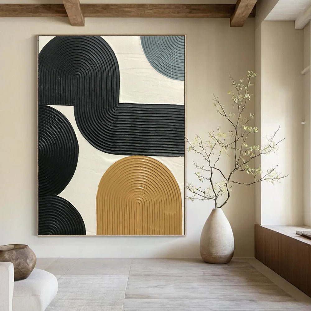 Hand-Painted Oversized Abstract Wall Hanging for Bedroom & Cottage Hallway DLZ1185