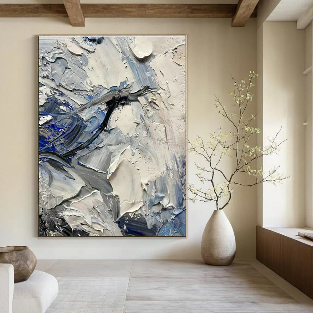 Gargantuan Tailored Abstract Canvas for Cottage Bedroom & Dining Room DLZ1264
