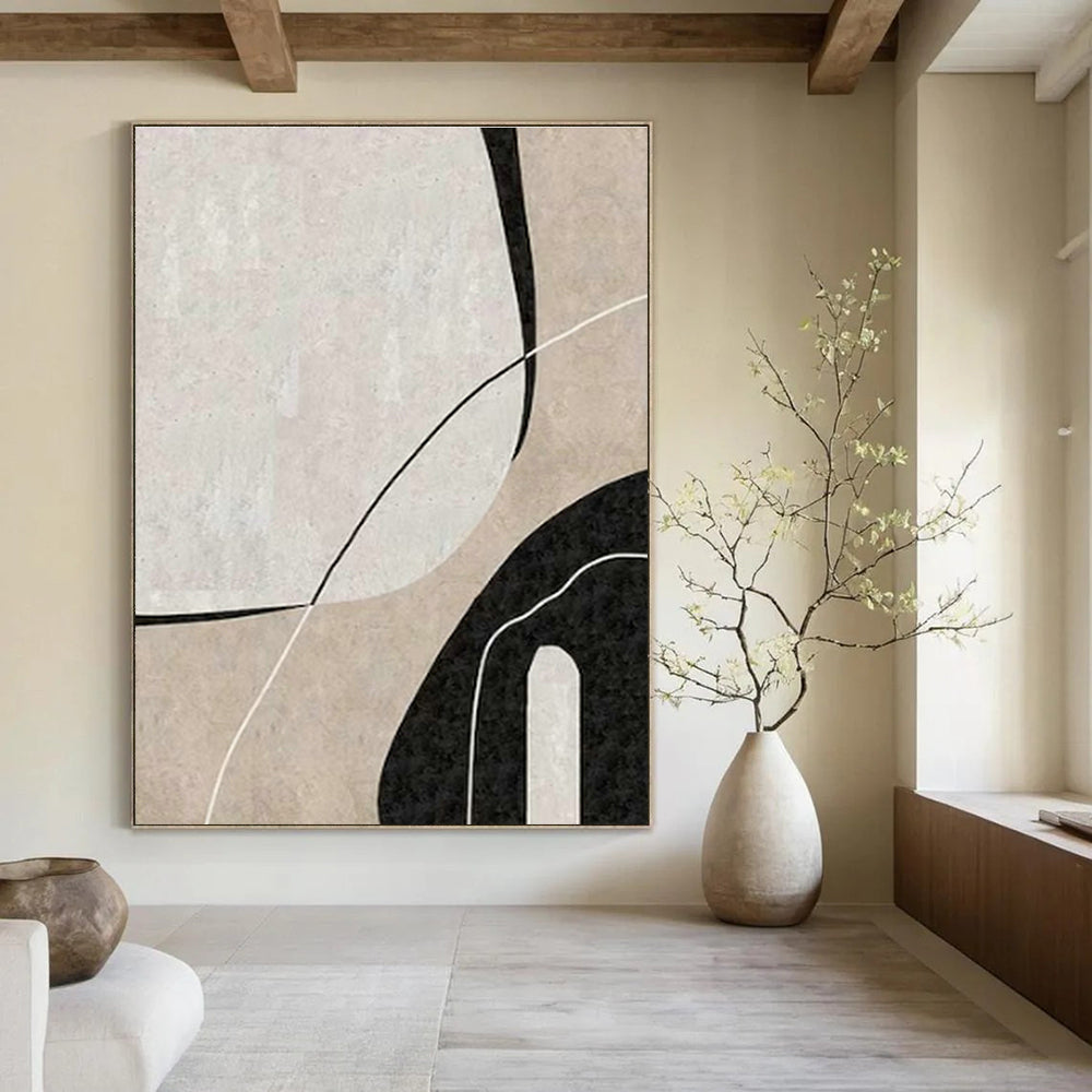 Mammoth Custom-Fit Handmade Abstract Painting for Living Room & Office DLZ2070