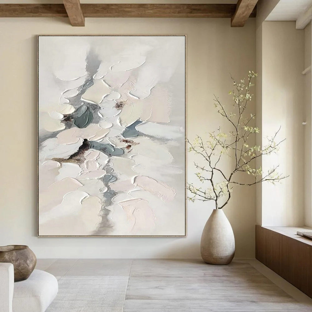 Hand-Painted Extra Large Abstract Art for Living Room & Cottage Dining Room DLZ1181