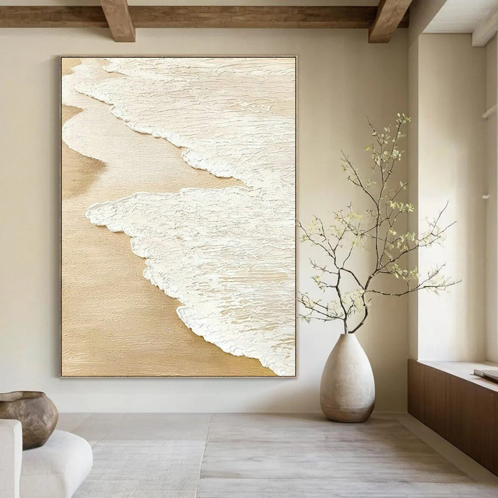 Extra-large Custom Handmade Abstract Painting for Bedroom Wardrobe Interior Wall and Dining Room Side Table Wall DLZ2004
