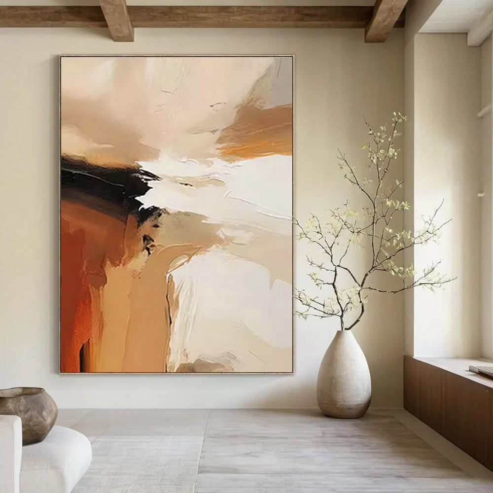 Gargantuan - Sized Custom Abstract Canvas for Office & Cottage Entryway DLZ1250