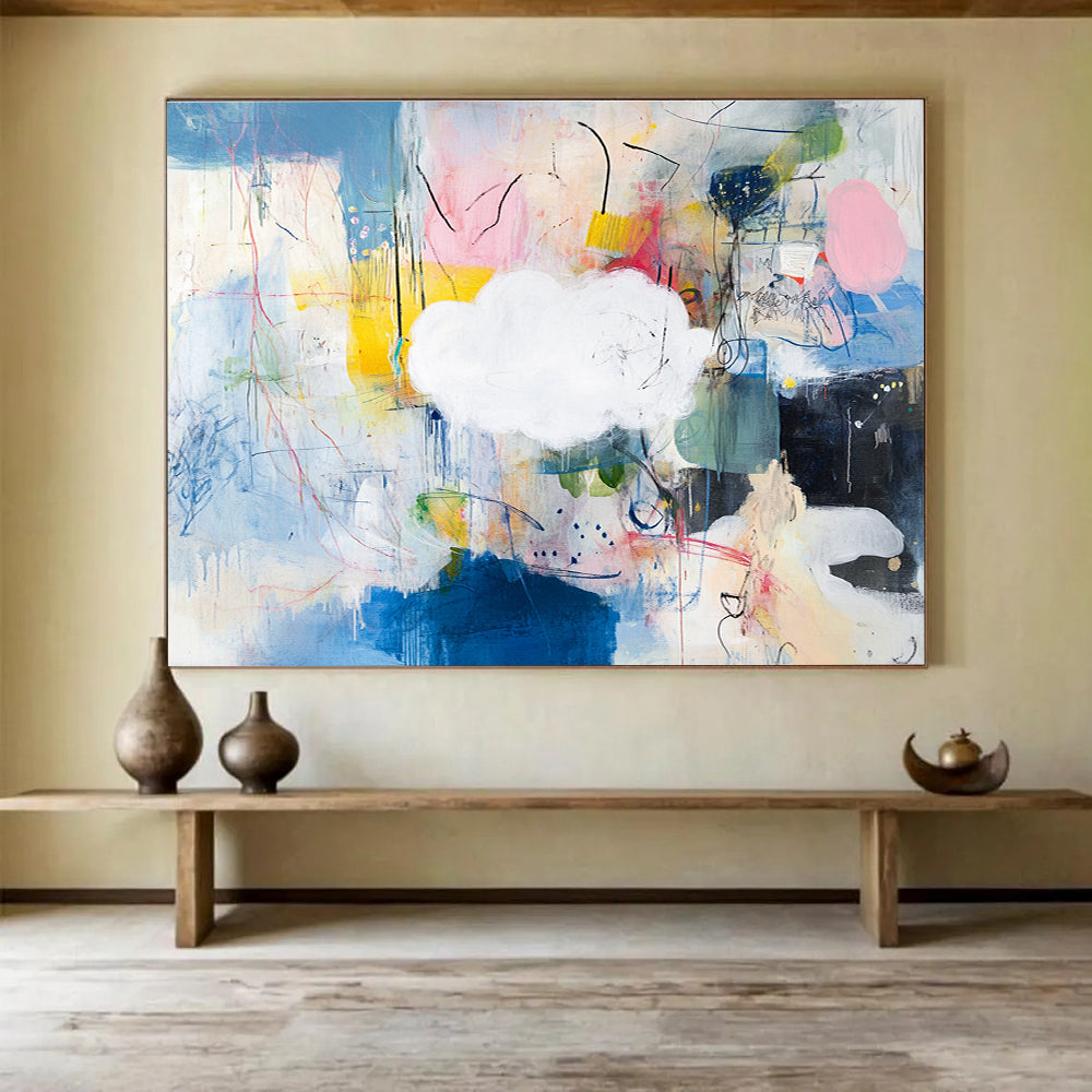 Colorful Abstract - Cloud and Chaos Painting DYP068