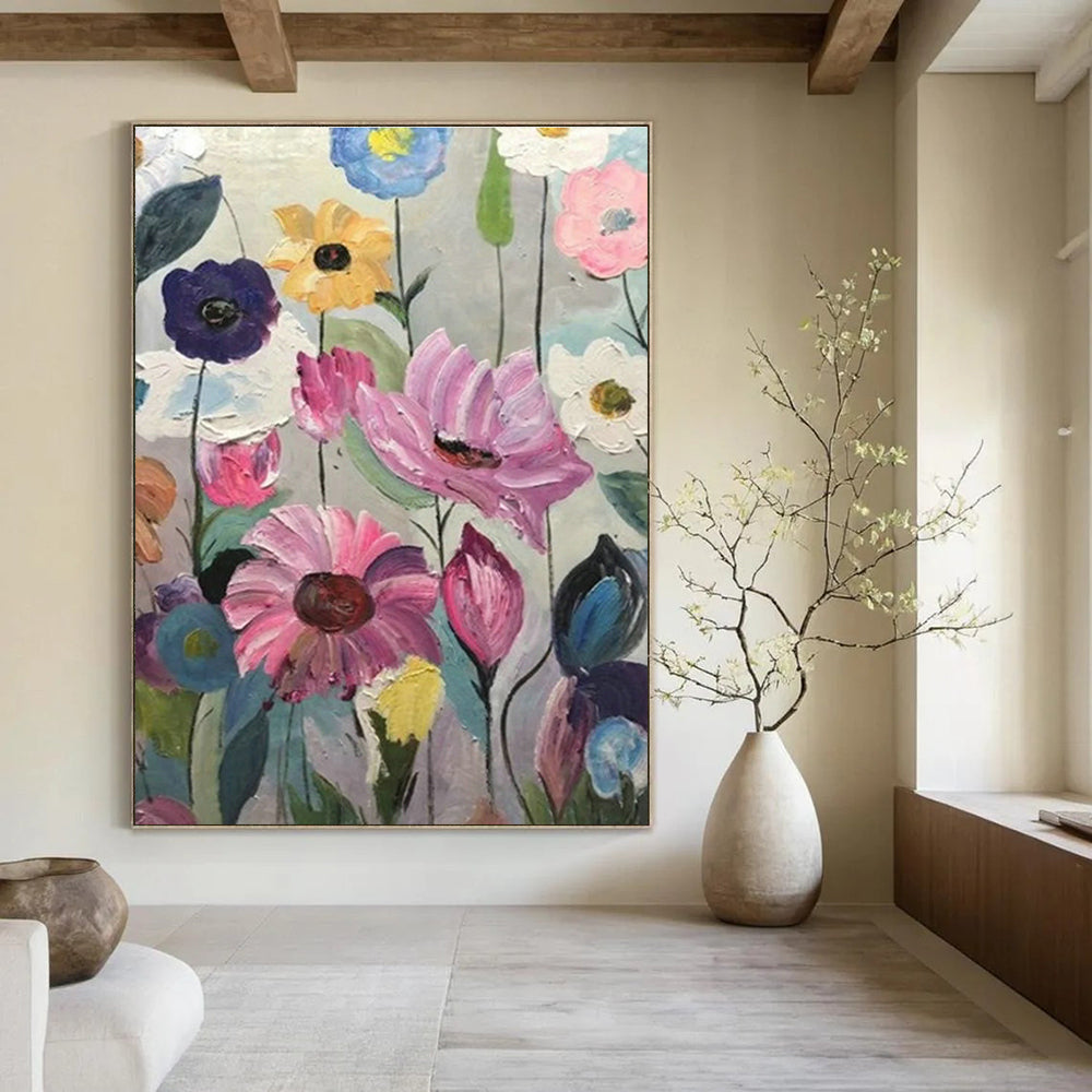 Massive Custom Abstract Paintings for Dining Room Banquet Hall Stage Backdrops & Office Training Center Presentation Walls DLZ0857