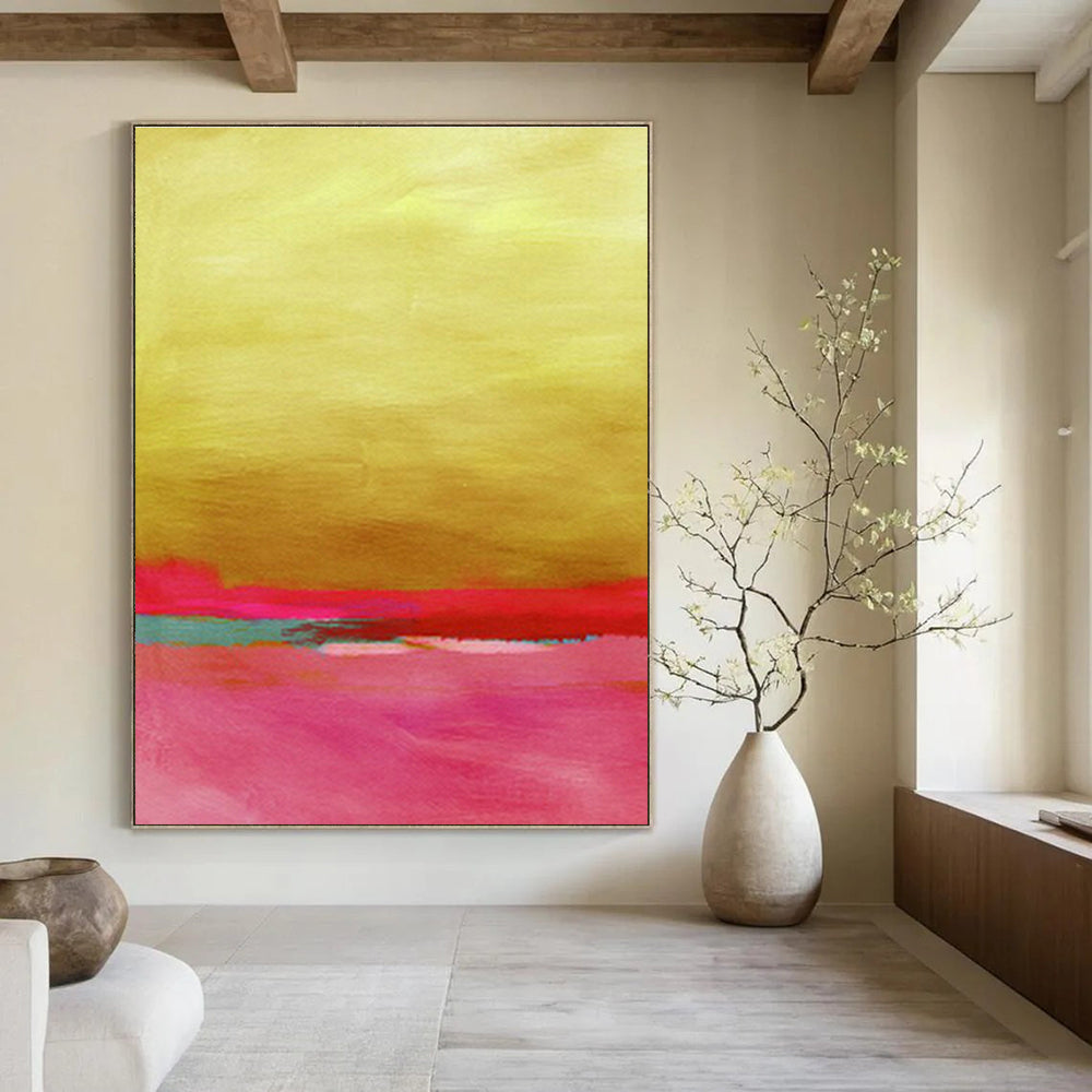 Hand - Painted Custom Abstract Murals for Cottage Hallway Staircases & Bedroom Walk - in Showers DLZ0676