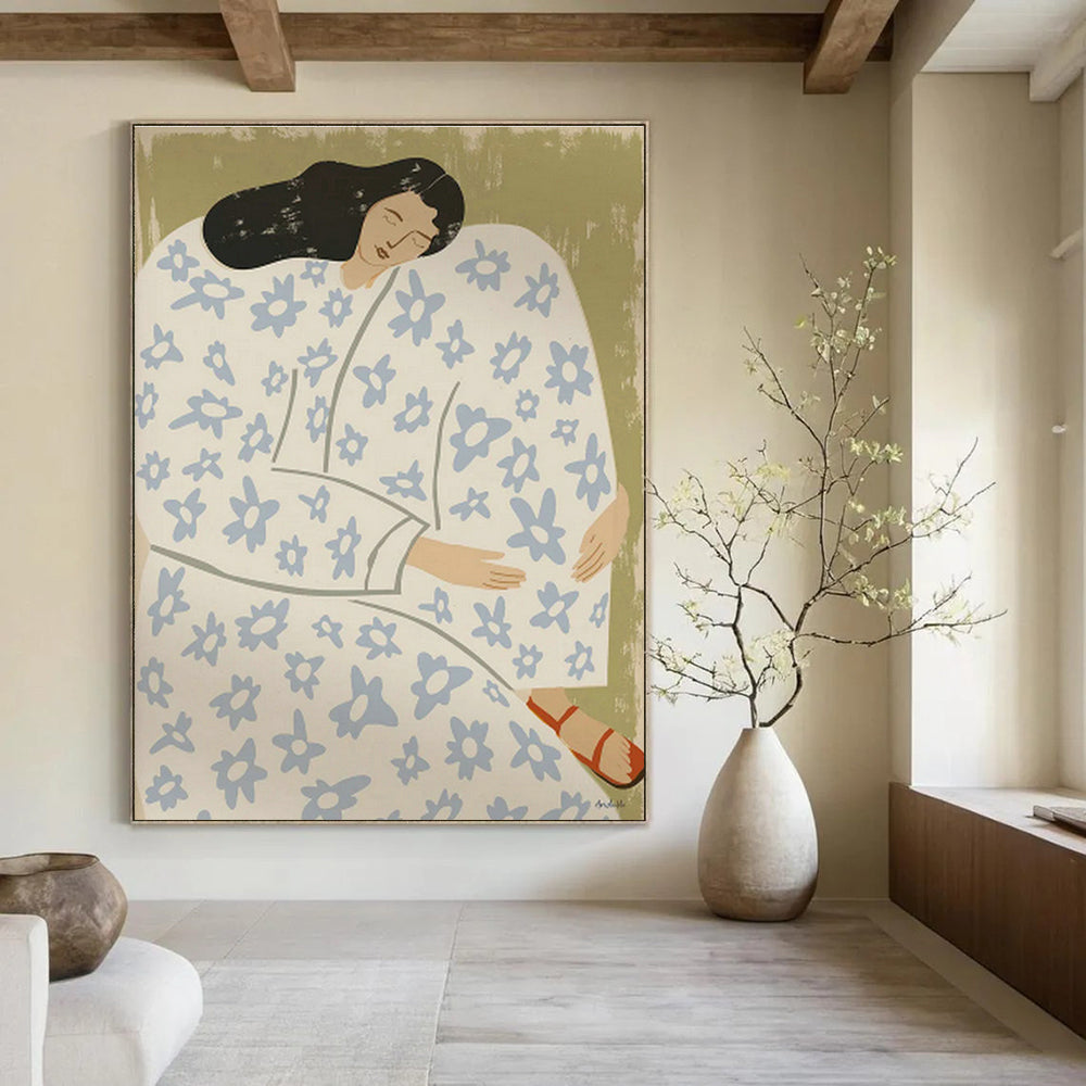 Extra-Large Custom Abstract Painting for Living Room & Bedroom DLZ1153