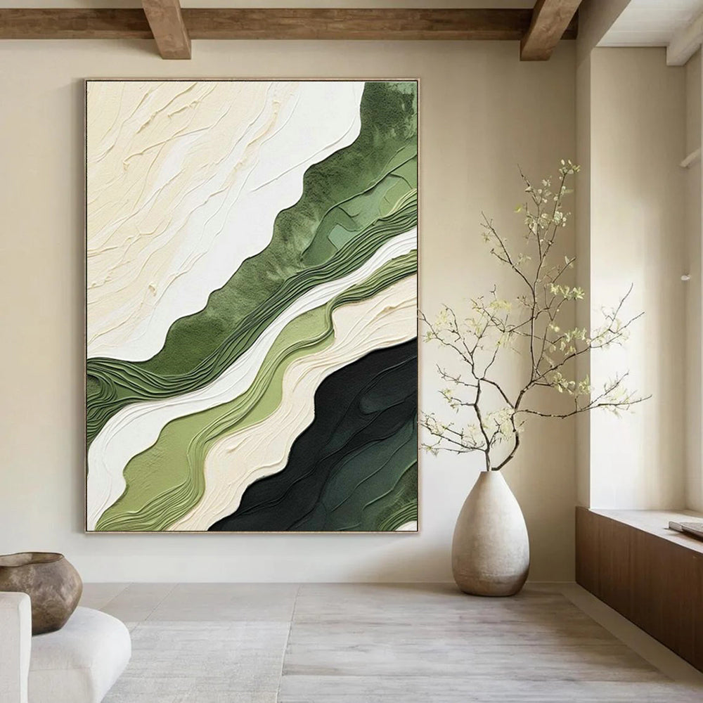 Enormous Custom-Fit Hand Painted Abstract Canvas for Living Room & Office DLZ2186