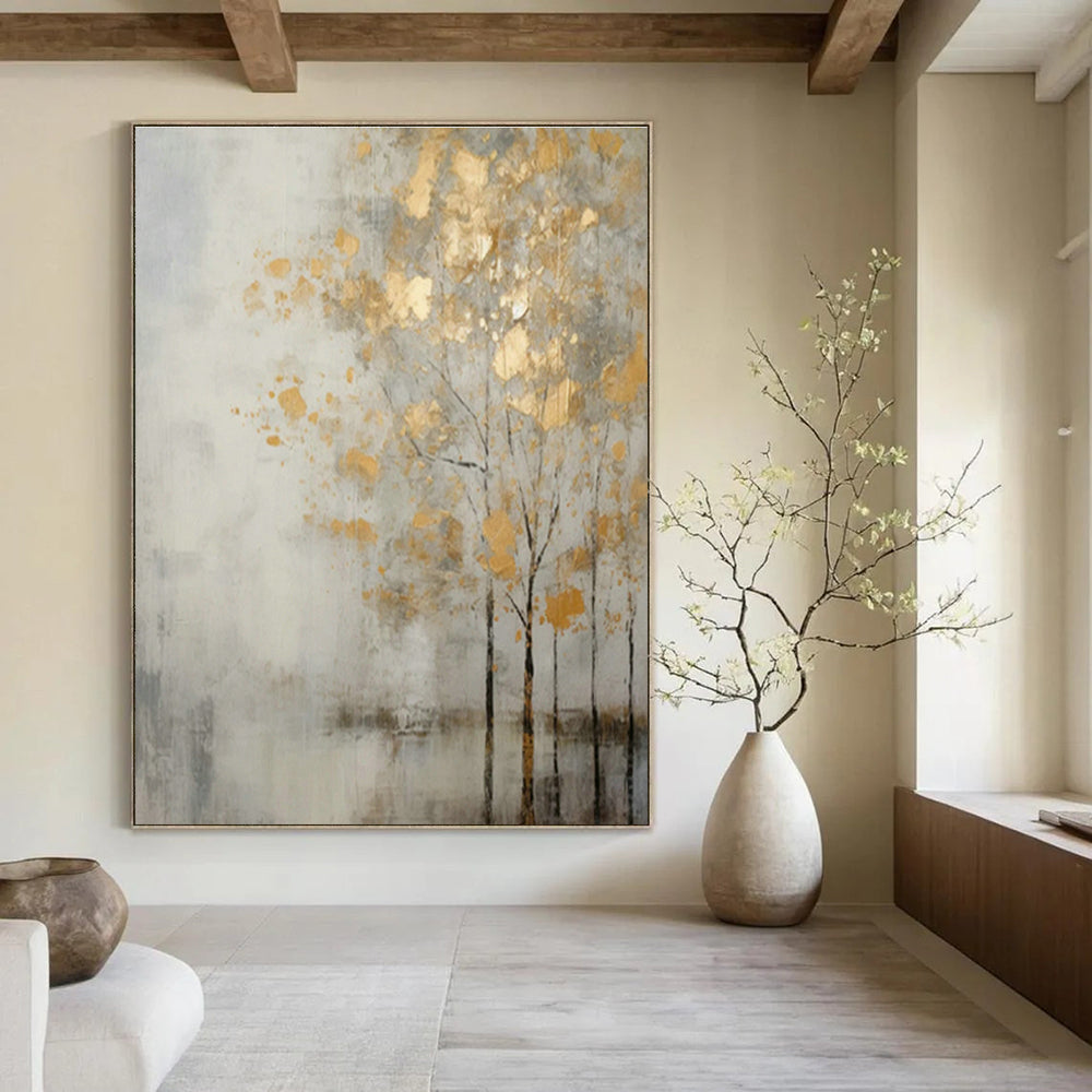 Expansive Bespoke Abstract Wall Art for Entryway & Dining Room DLZ1062