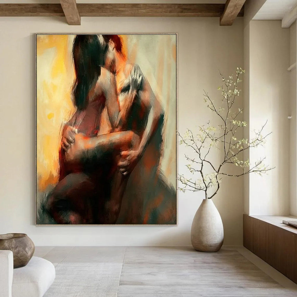Large Handmade Abstract Painting for Entryway & Living Room DLZ2333