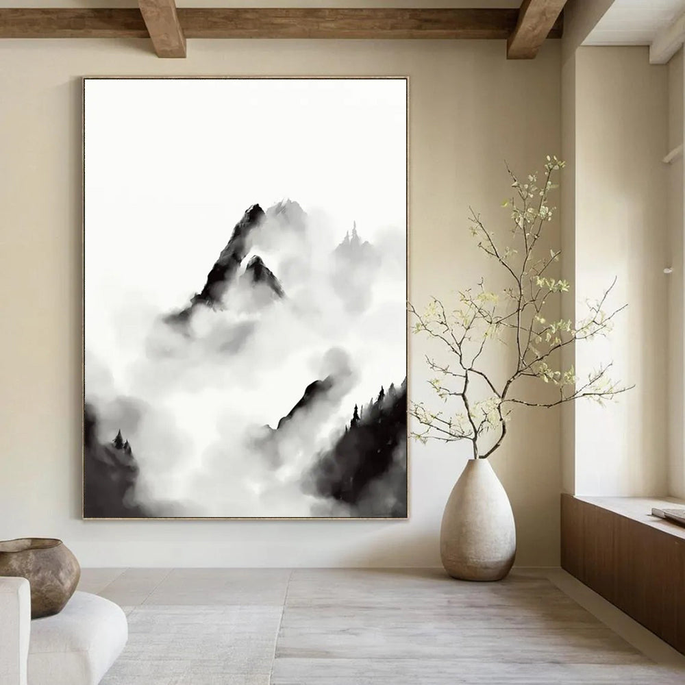 Ink - wash Mountain Landscape Abstract Painting ADGE207