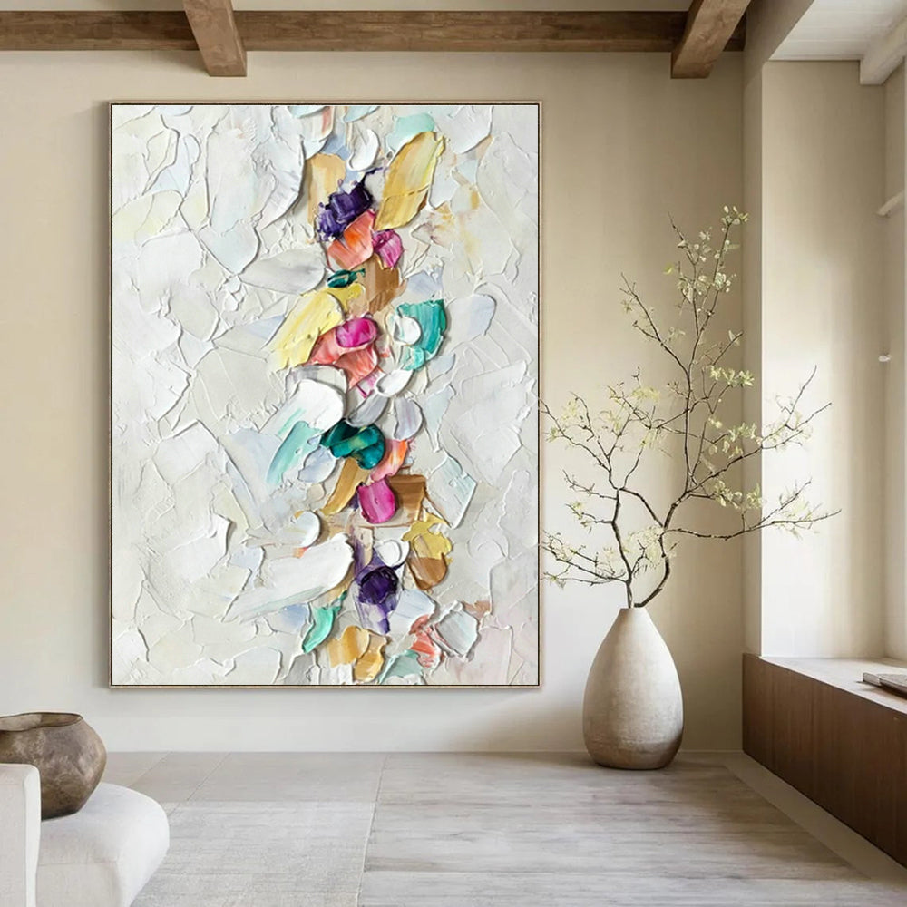Custom-Made Extra Large Hand-Painted Abstract Canvas for Bedroom & Living Room DLZ0981