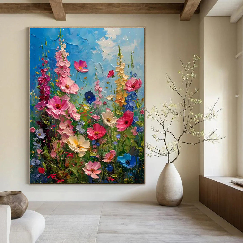 Hand-Painted Abstract Canvas for Bedroom & Entryway DLZ2294