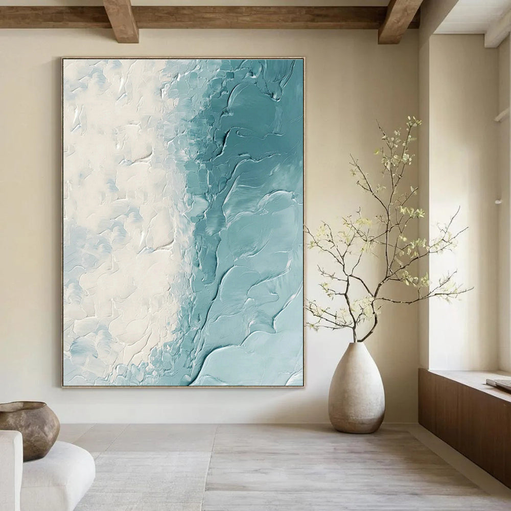 Mega-Scale Hand-Crafted Abstract Canvas for Bedroom & Hallway DLZ1257