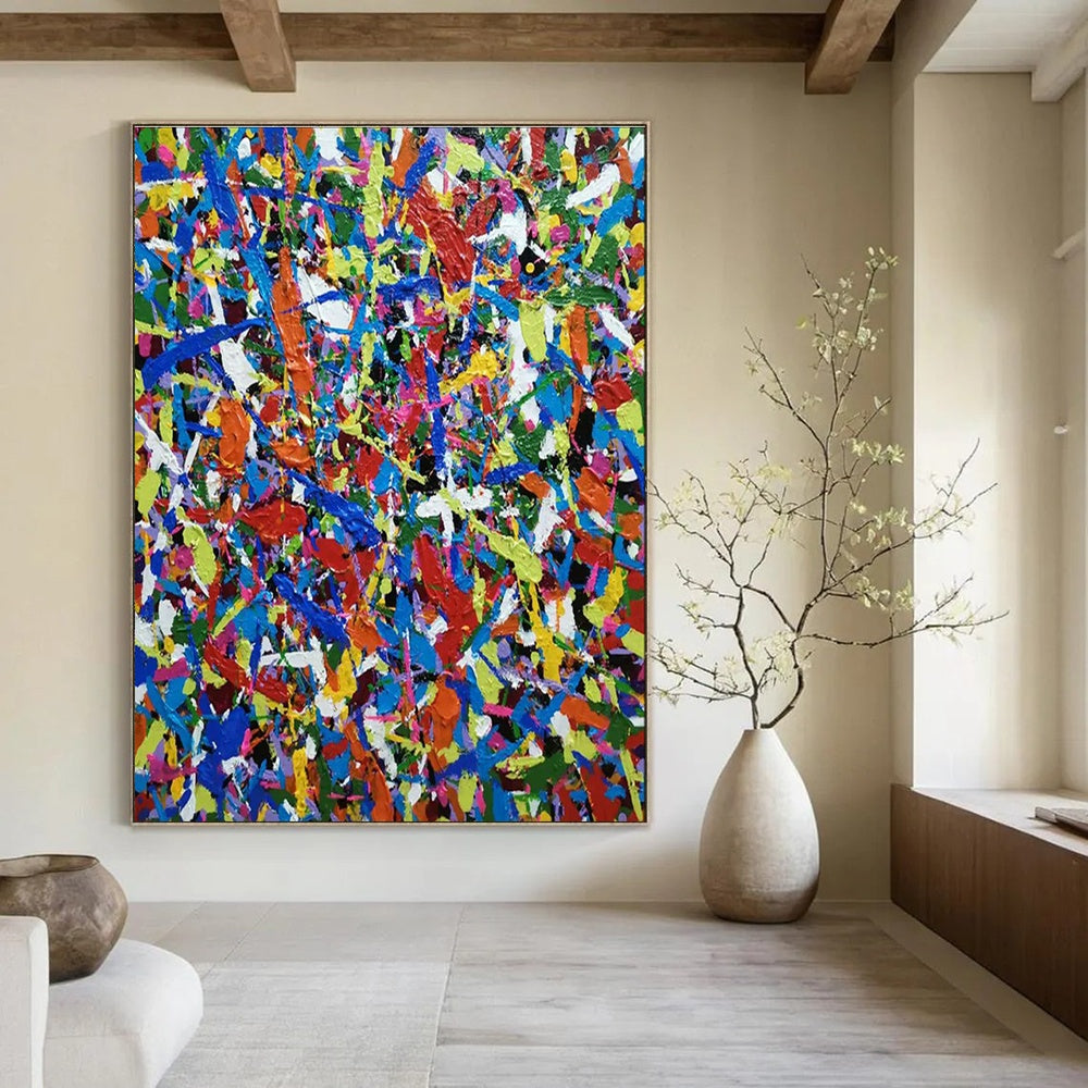Colossal Custom - Made Abstract Canvas for Dining Room & Hallway DLZ2266