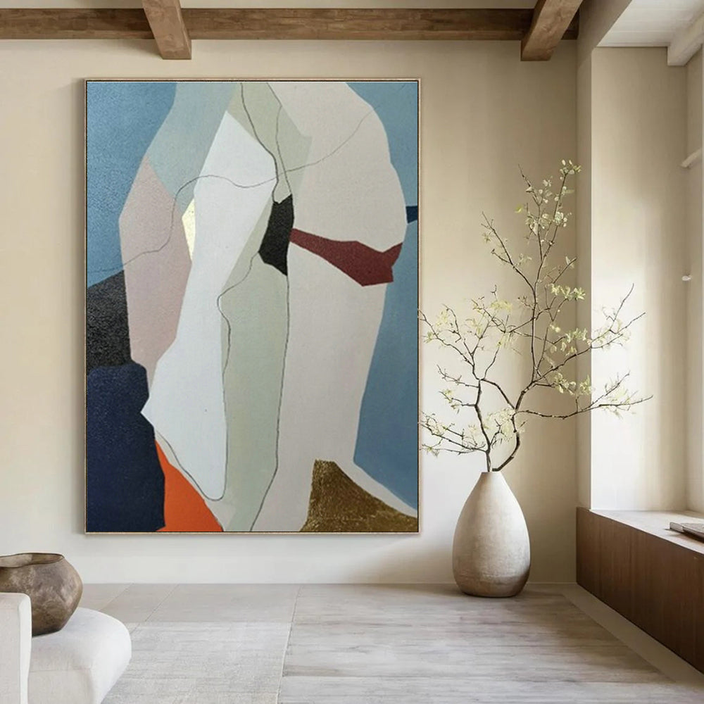 Extra-Wide Tailored Abstract Art for Living Room & Hallway DLZ1060