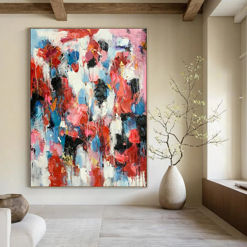 Large Hand-Painted Abstract Wall Decor for Living Room & Hallway DLZ2285