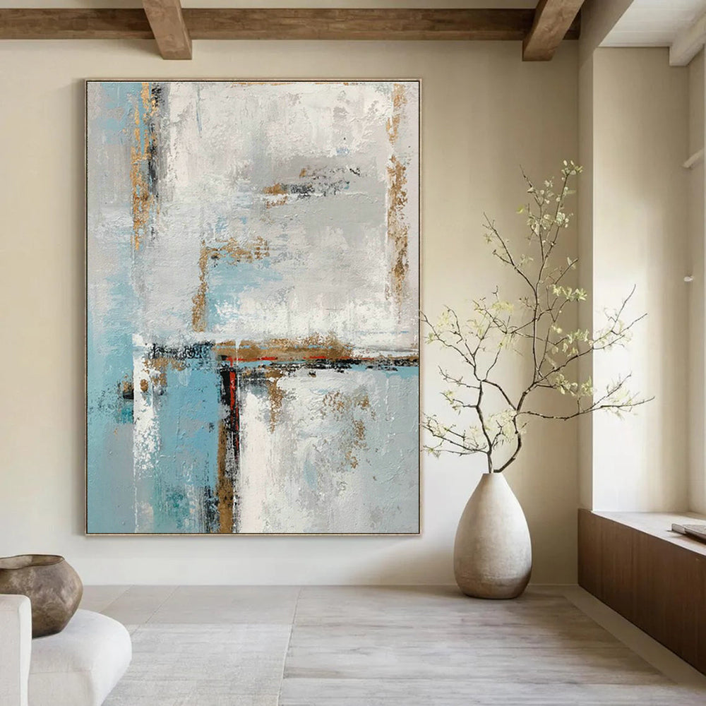 Massive Custom Hand - Painted Abstracts for Cottage Dining Room & Office DLZ0567