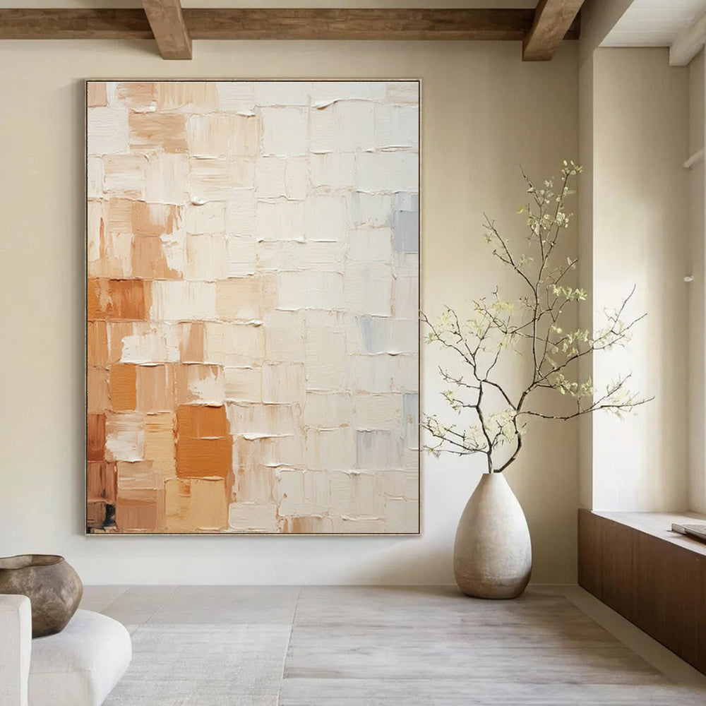 Custom - Designed Hand - Painted Abstract Artwork for Cottage Living Room & Office DLZ1338