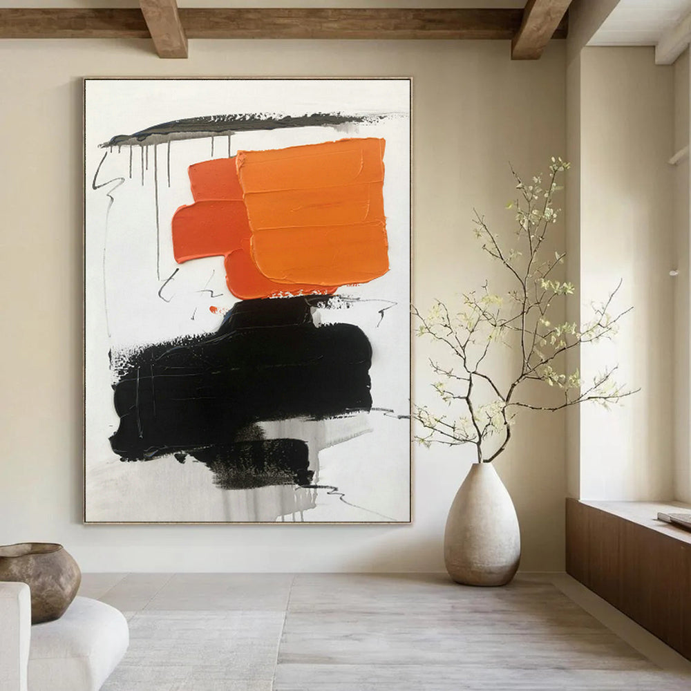Extra - Vast Hand - Painted Abstract Canvases for Bedroom Window Walls and Cottage Hallway Storage Benches DLZ0799