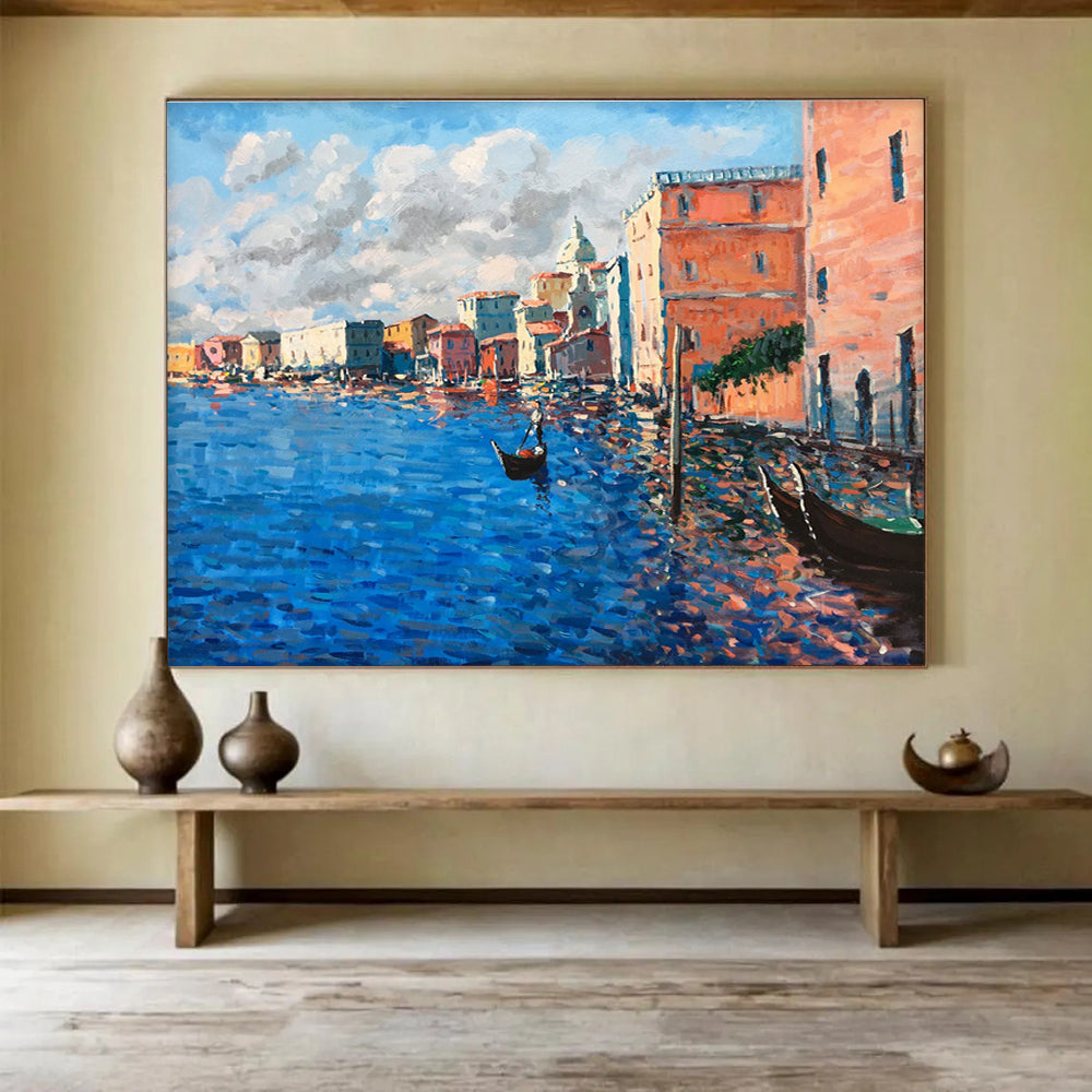 Venice Canal Scene Oil Painting THY456