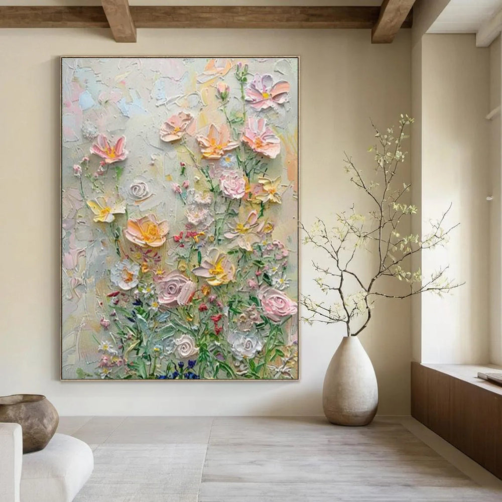 Hand - Painted Abstract Wall Art Trios for Cottage Hallway & Entryway DLZ1391